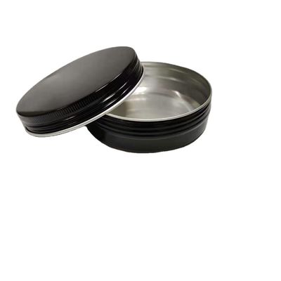 Un buen precio. Jar de aluminio negro redondo de 5g 10g 15g 30g 50g 60g 100g vacío para limpieza facial y cuidado de la piel en línea